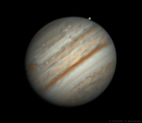 Jupiter and Europa on July 16, 2022 - Astrophotography