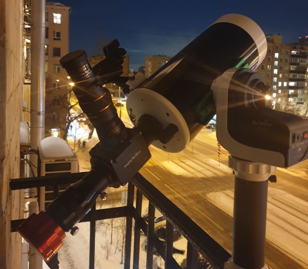 Shooting Jupiter from a balcony in Moscow - Astrophotography