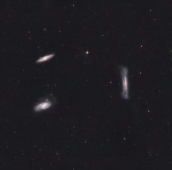 Leo Triplet - revised color - Astrophotography