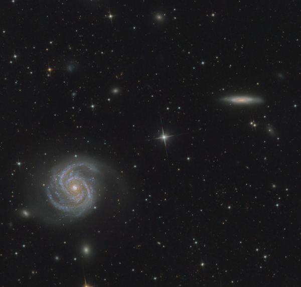 M100 & NGC4312 - Astrophotography