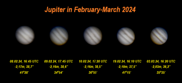 Jupiter February-early March '24 - Astrophotography