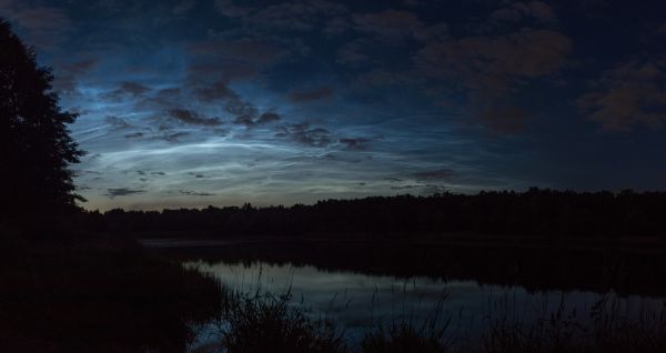 Noctilucent clouds 03.07.2023 23:18 MSK - Astrophotography