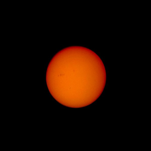 Sun spots from phone and binoculars - Astrophotography