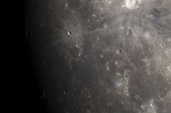 Lunar surface. March 14, 2022 - Astrophotography