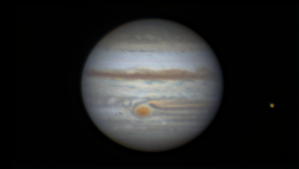 Jupiter and Io. September 10, 2022. - Astrophotography