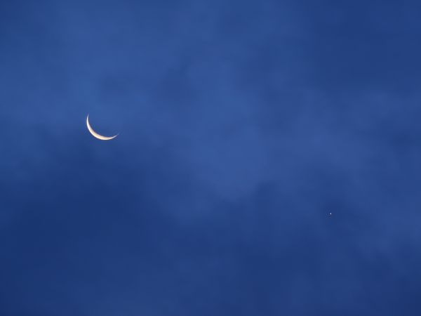 The Moon and Venus in close approach. Morning of 14.10.20 - Astrophotography