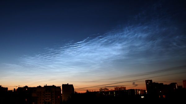 Noctilucent clouds over Moscow - Astrophotography
