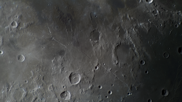 Lunar rilles Hyginus and Ariadaeus. - Astrophotography