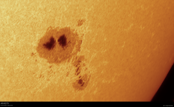 Sunspot 4079.    May 1, 2025. - Astrophotography