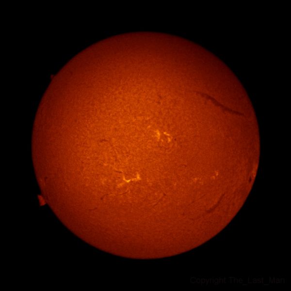 Sun H-alpha, 29 oct 2014, 14:26 - Astrophotography