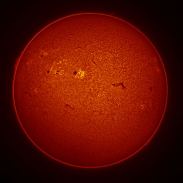 Sun in H-alpha - Astrophotography
