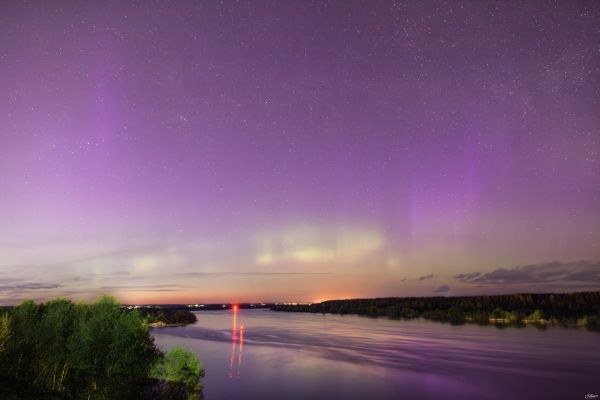 View of the Volga River - Astrophotography