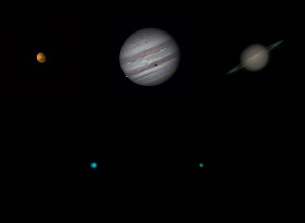 Planets in a Celestron Edge HD 8