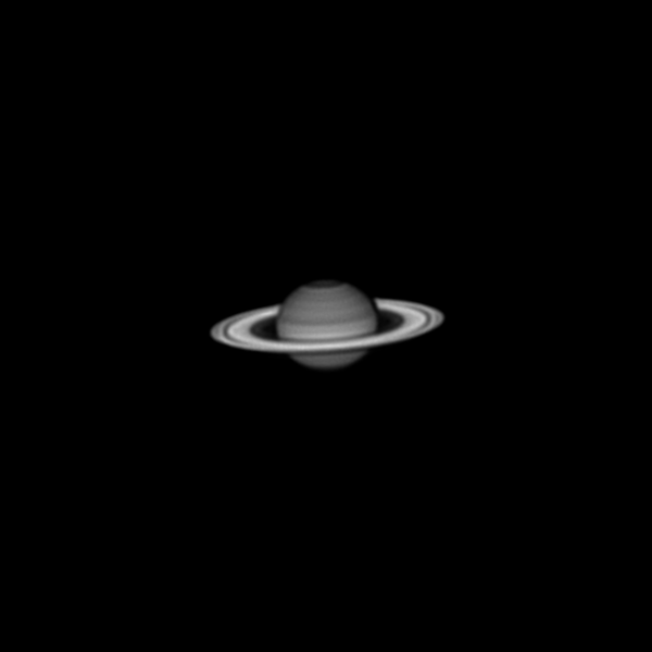 Saturn in the infrared range (850nm) - Astrophotography