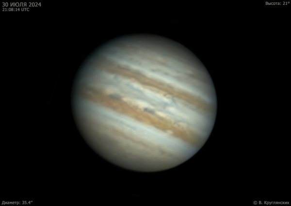 Jupiter on July 30, 2024 - Astrophotography