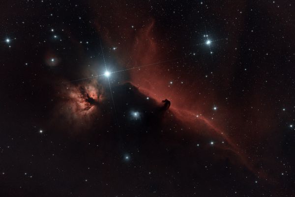 The Flame Nebula (NGC 2024) and the Horsehead Nebula (IC 434) - Astrophotography