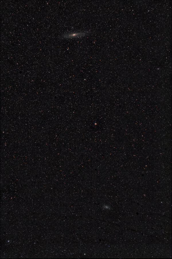 Andromeda Galaxy and Galaxy M33 in Triangulum. 01-02.10.2024 - Astrophotography