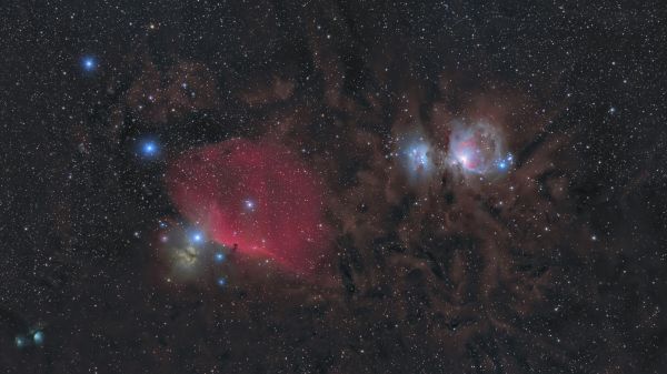 The Orion Belt and its surroundings - Astrophotography