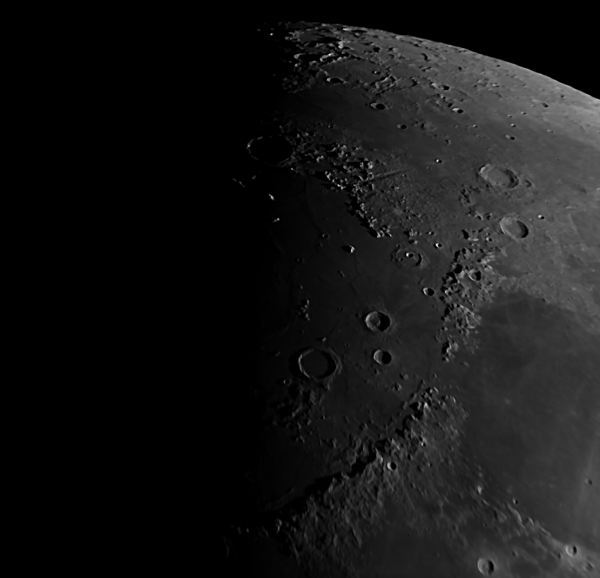 Apennines-Caucasus-Alps at Phase = +52% from 06/07/22 - Astrophotography