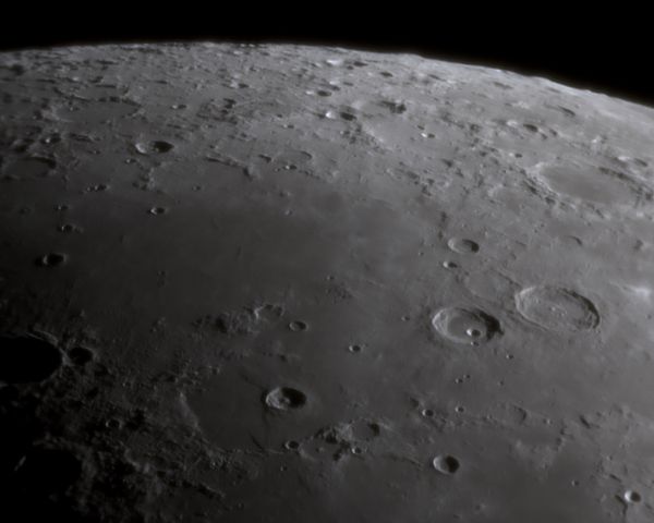 Moon. North Pole - Astrophotography
