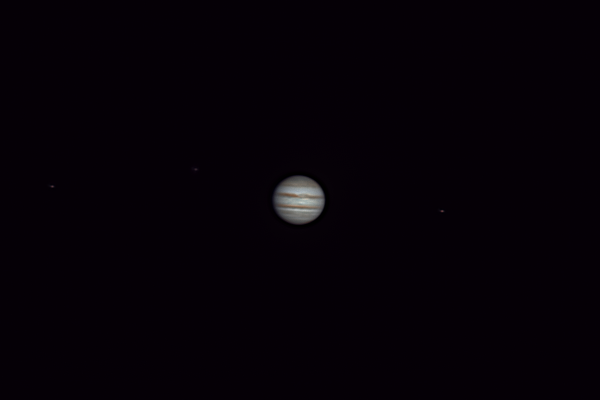 Jupiter and its moons: Europa, Callisto, and Io. From 01/08/2023. - Astrophotography
