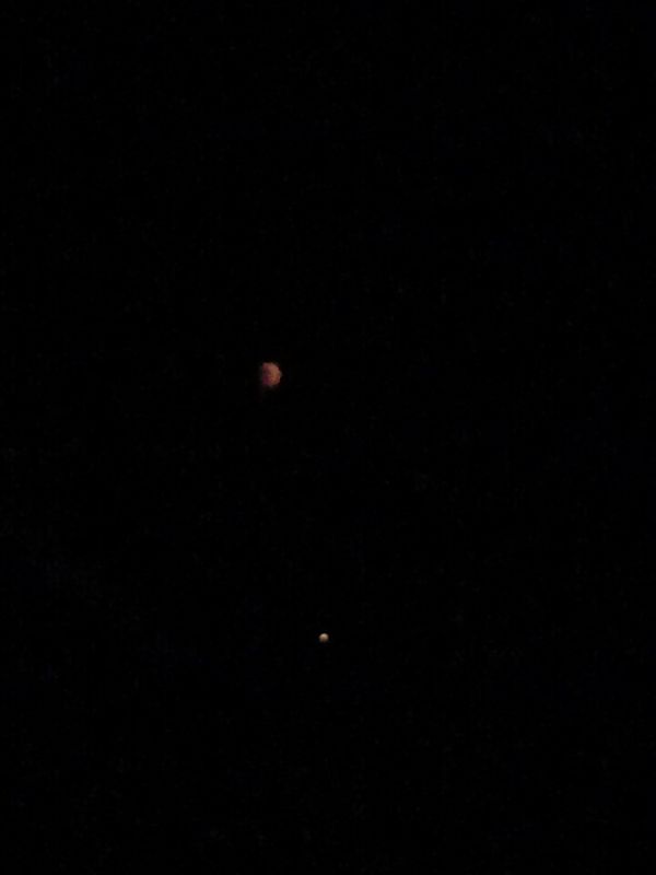 The Moon and Mars (July 26, 2018) - Astrophotography