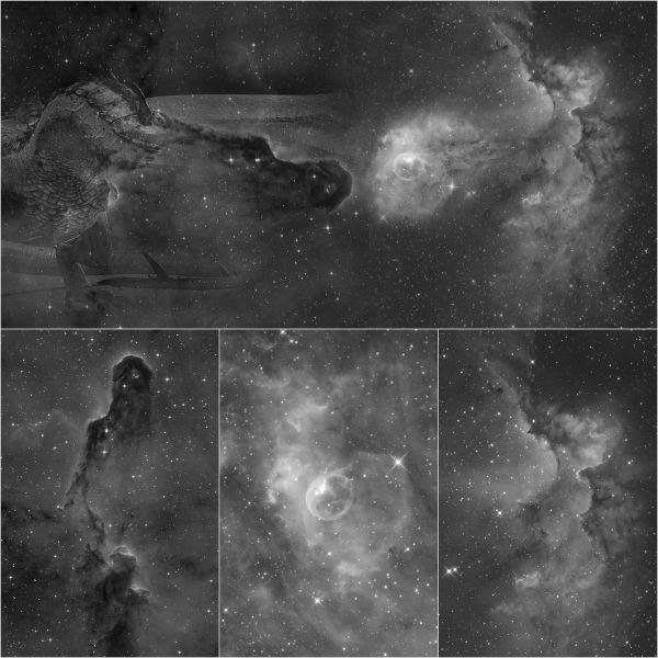 Collage. Battle. - Astrophotography