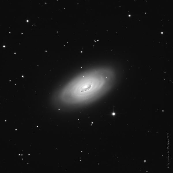 Galaxy M64 in L filter - Astrophotography