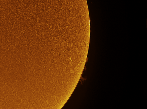 Sun (H-alpha) and protuberance. 13.06.19 - Astrophotography