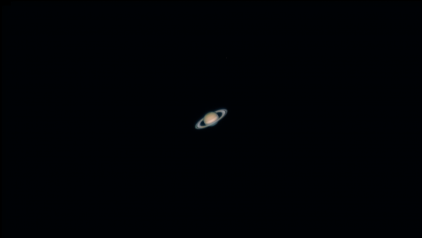 Saturn & Titan. Altitude 12 degrees. 18.07.2021. - Astrophotography
