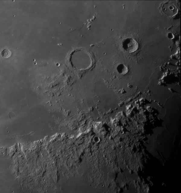 The Apennine Mountains and the crater Archimedes - Astrophotography