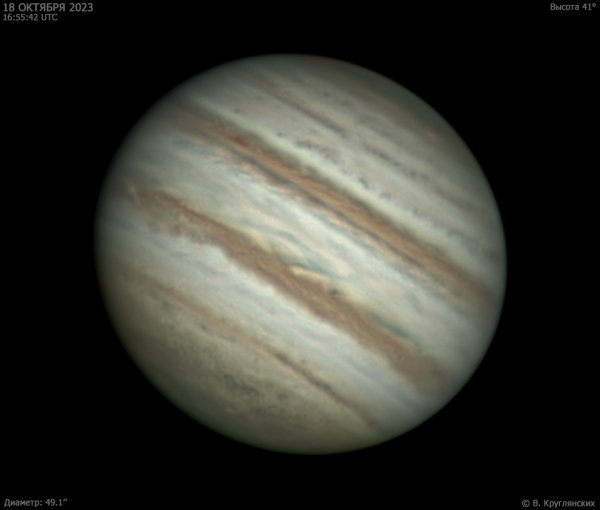 Jupiter on October 18, 2023 - Astrophotography