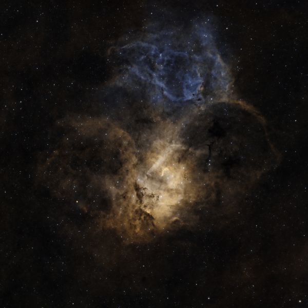 Sh 2-132 - The Lion nebula HOO - Astrophotography