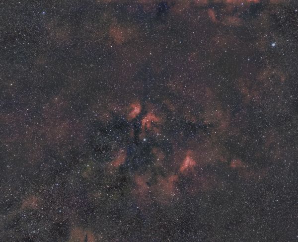 Nebulae around the star 