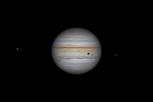 Jupiter and its moons: Io, Ganymede, Europa - Astrophotography