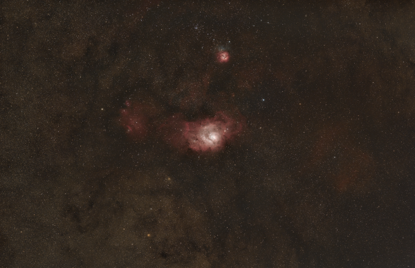 The Lagoon Nebula and its neighbors - Astrophotography