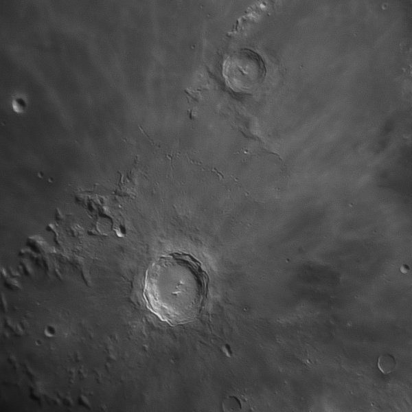 Craters: Copernicus, Eratosthenes. The Carpathian Mountains. - Astrophotography
