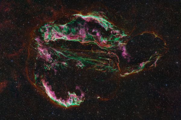 Veil Nebula complex in Cygnus - Astrophotography