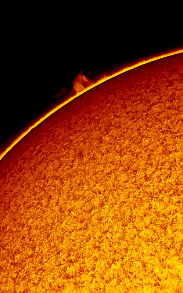 2017.05.06 Sun H-Alpha horsehead prominence - Astrophotography