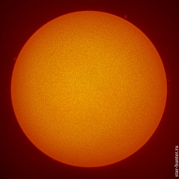 H-alpha Sun. November 5, 2019, 12:35. - Astrophotography