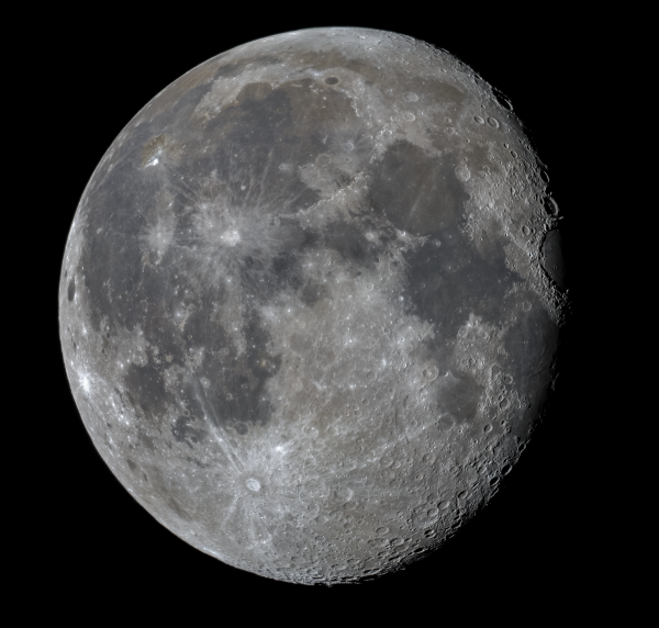Moon, October 13, 2022. Illumination 90%. Panorama of 8 images. - Astrophotography