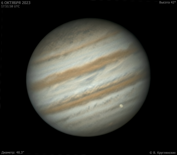 Jupiter and Europa. October 6, 2023 - Astrophotography