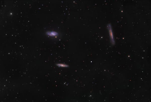 Leo Triplet, improved processing version - Astrophotography