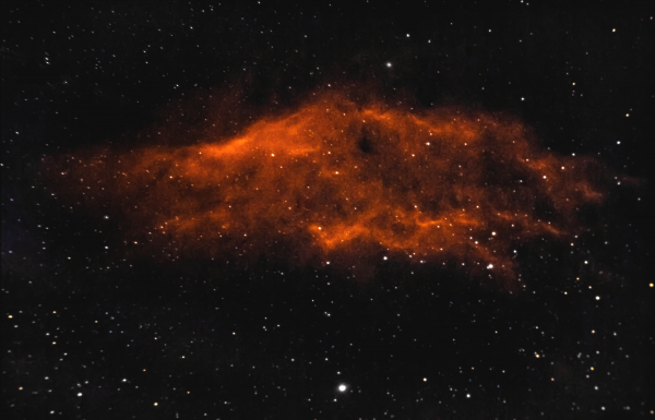The California Nebula, an emission nebula in the constellation Perseus. LBN 756. 07.03.2024. - Astrophotography