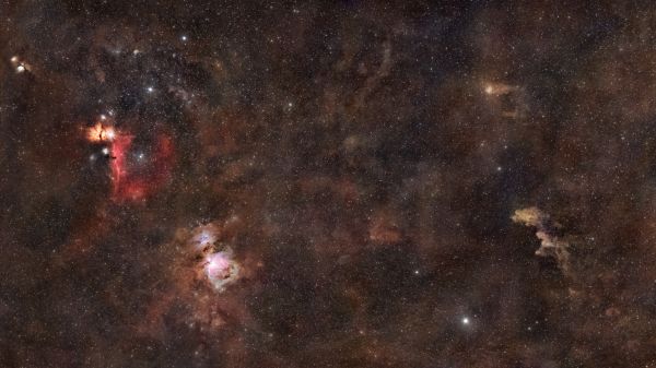 M42 Orion Nebula and surroundings - Astrophotography