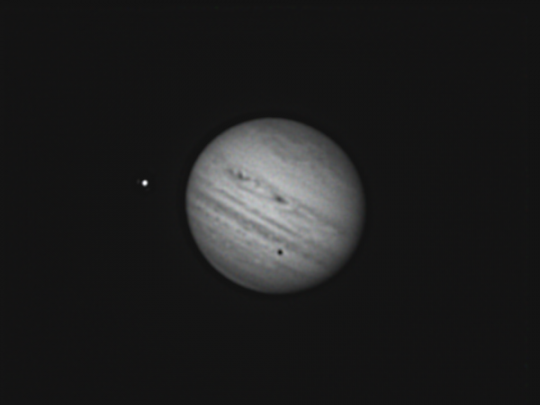 Jupiter, Europa and shadow in near IR (23.07.2022) - Astrophotography