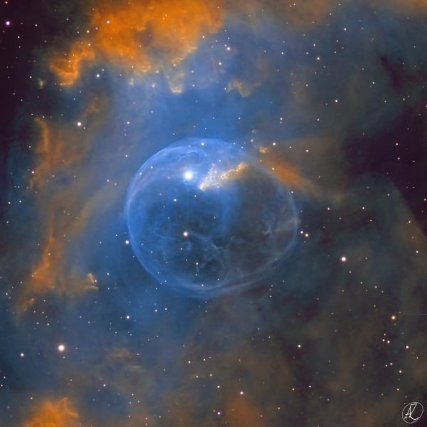 NGC7635 Bubble in the SHO palette
