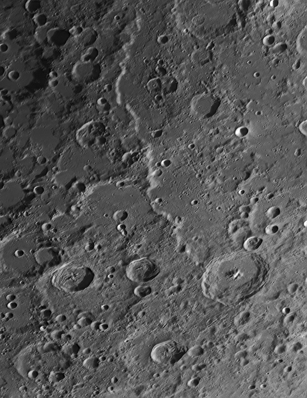 Altai Scarp (Rupes Altai) - Astrophotography