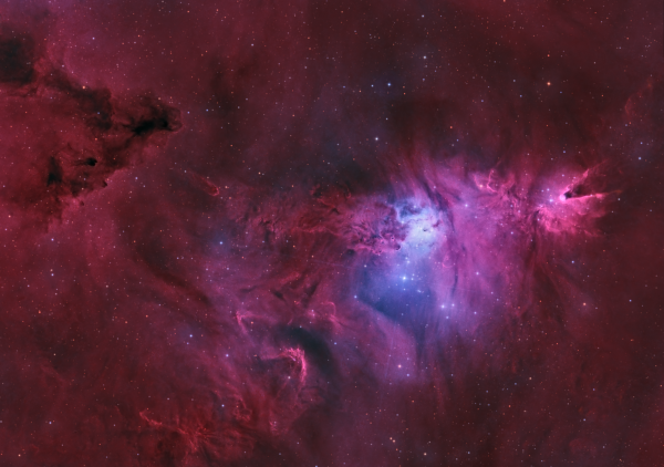 NGC2264 (HOO) (the cone nebula / christmas tree cluster) - Astrophotography