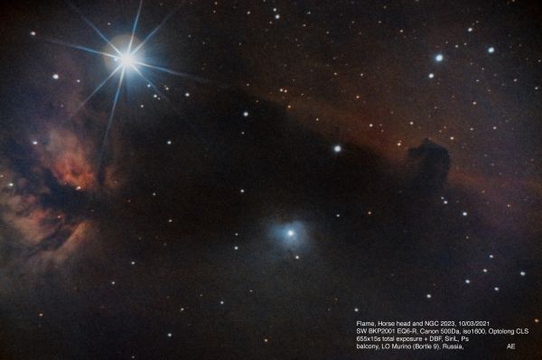 Barnard 33 - Horse head Nebula - Astrophotography